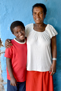 Photo of Allum and his mother