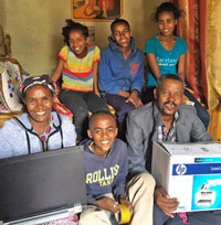 Photo of Lemma and his Family