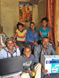 Photo of Lemma and his Family